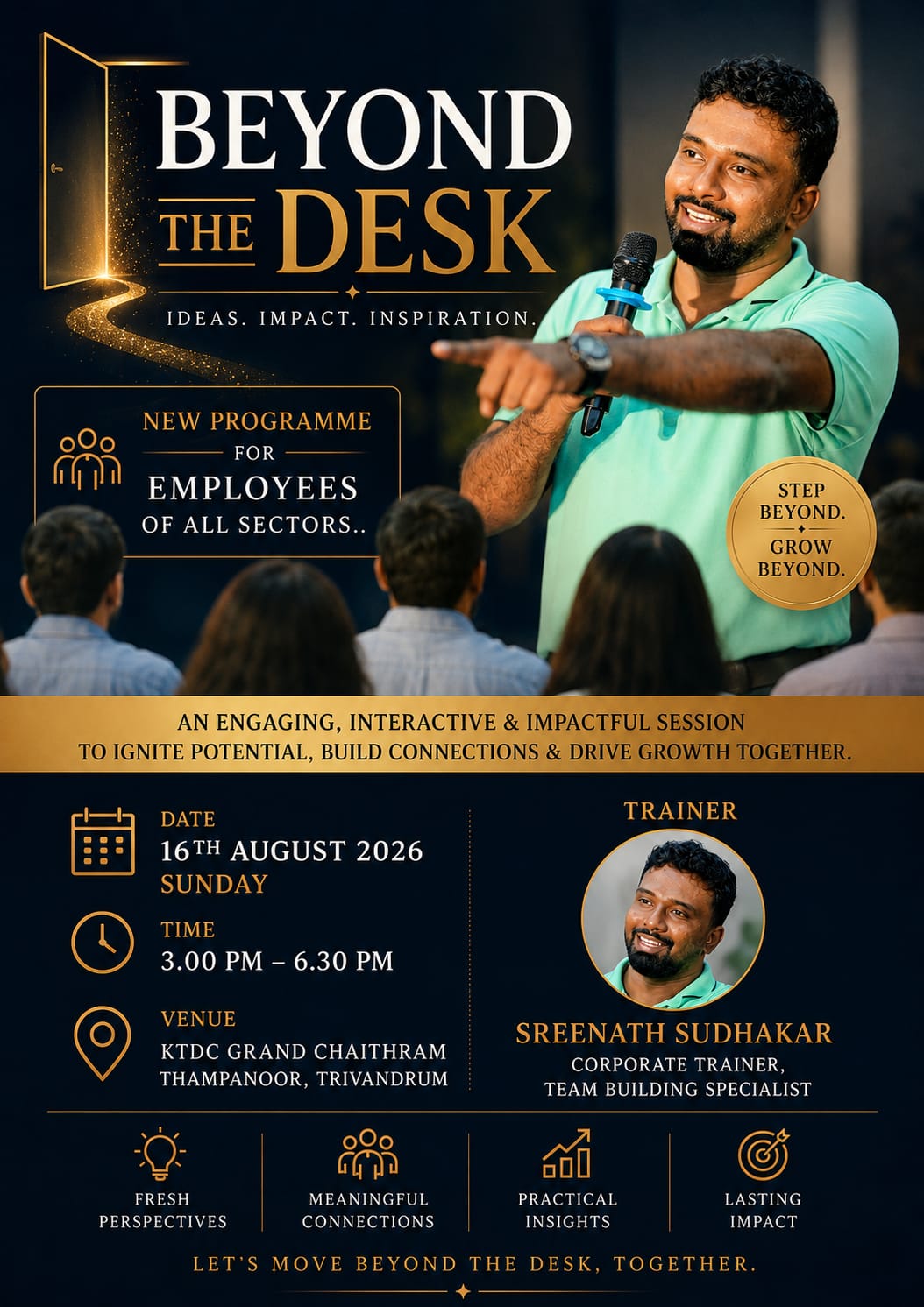 Poster 01 — Beyond the Desk event poster